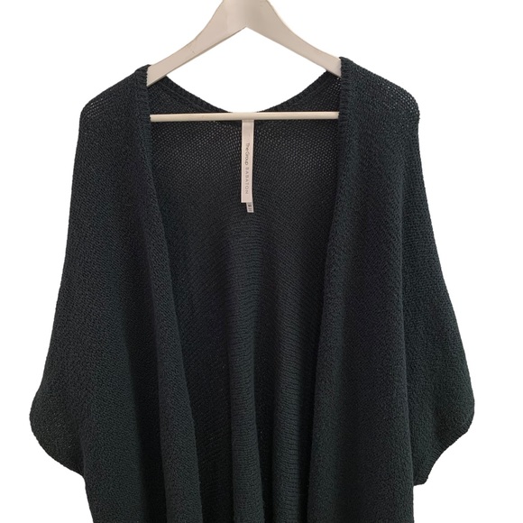 Aritzia The Babaton Group Forest Green Slouchy Oversize Open Front Cardigan XS/S - Picture 4 of 10